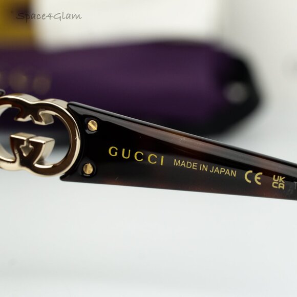 BRAND NEW Gucci GG1692S 002 Havana Brown Square Women Sunglasses GG 1692S - Picture 8 of 10